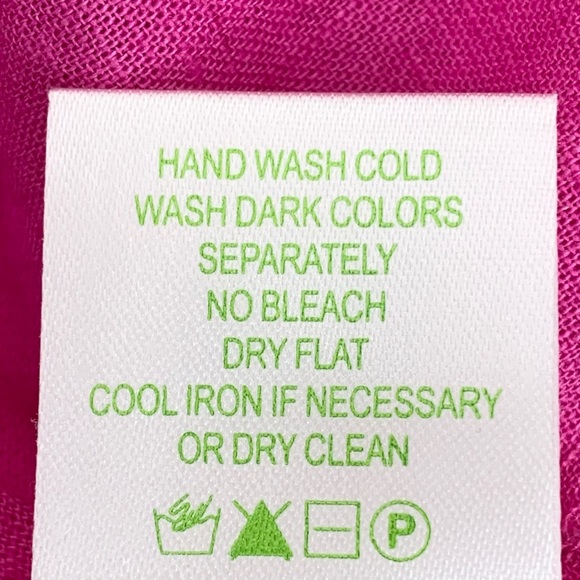 Lilly Pulitzer Linen Blend Pink Embroidered Tunic Top - Picture 10 of 10